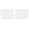 Ekena Millwork Rectangle Architectural Grde PVC Ceiling Medallion, 38"W x 19"H x 3"ID x 13 1/4"C x 1"P, Two-Piece CMP38X19RE2-03000 - alternate 2